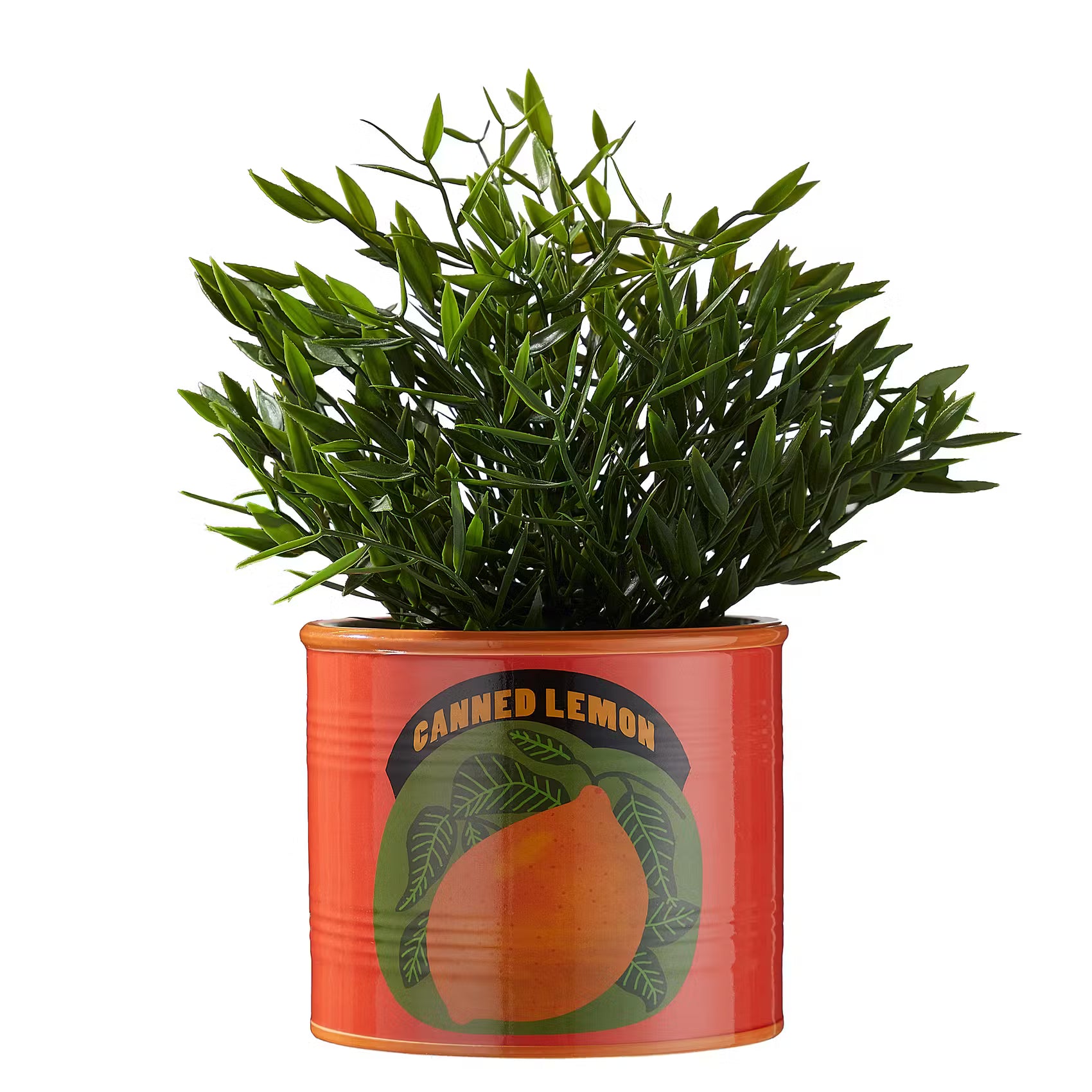 TIN Blumentopf Zitrone - Dolomit - Orange