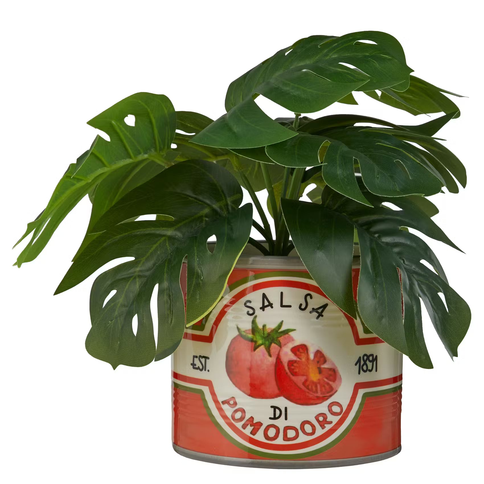 TIN Blumentopf Tomate - Dolomit - Rot