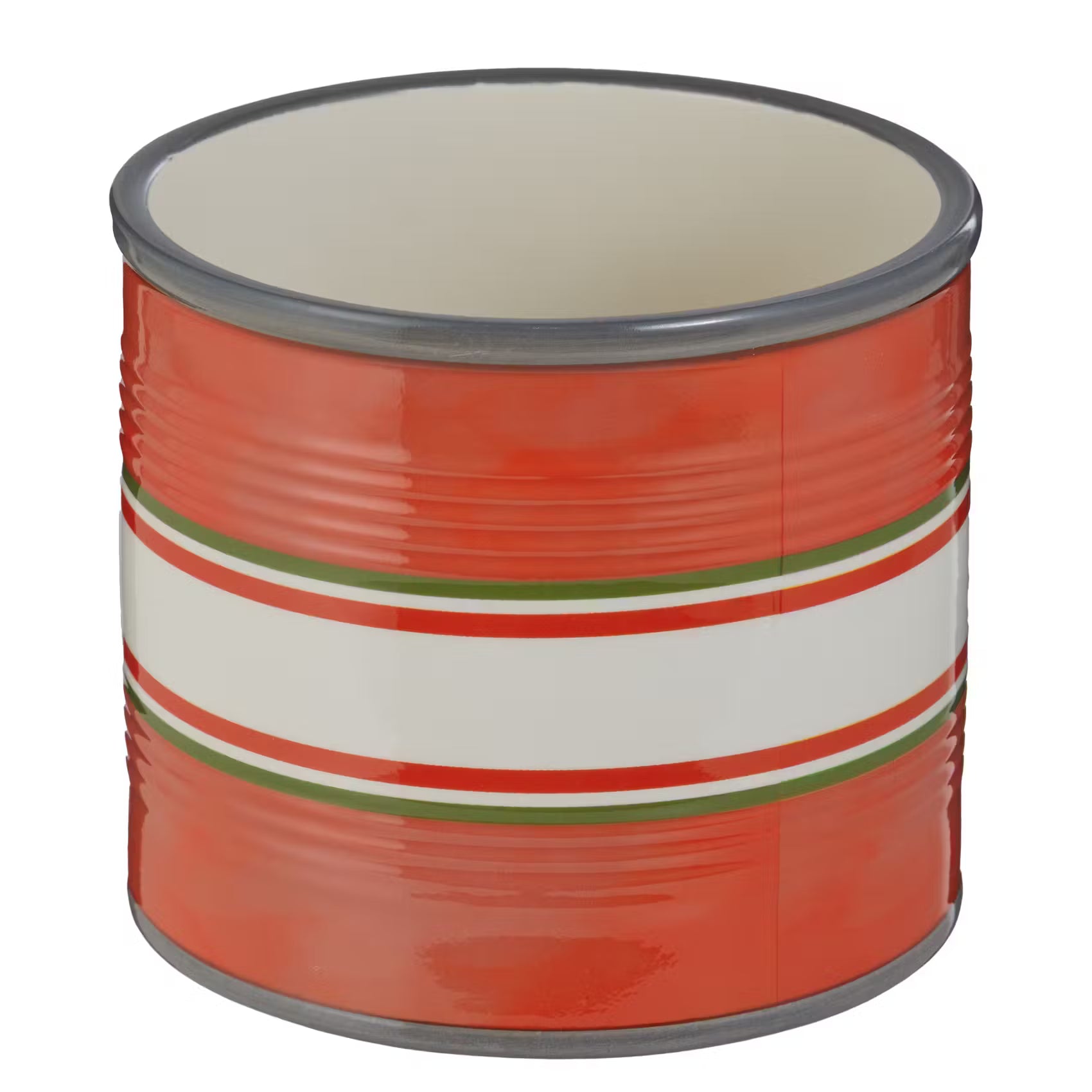 TIN Blumentopf Tomate - Dolomit - Rot