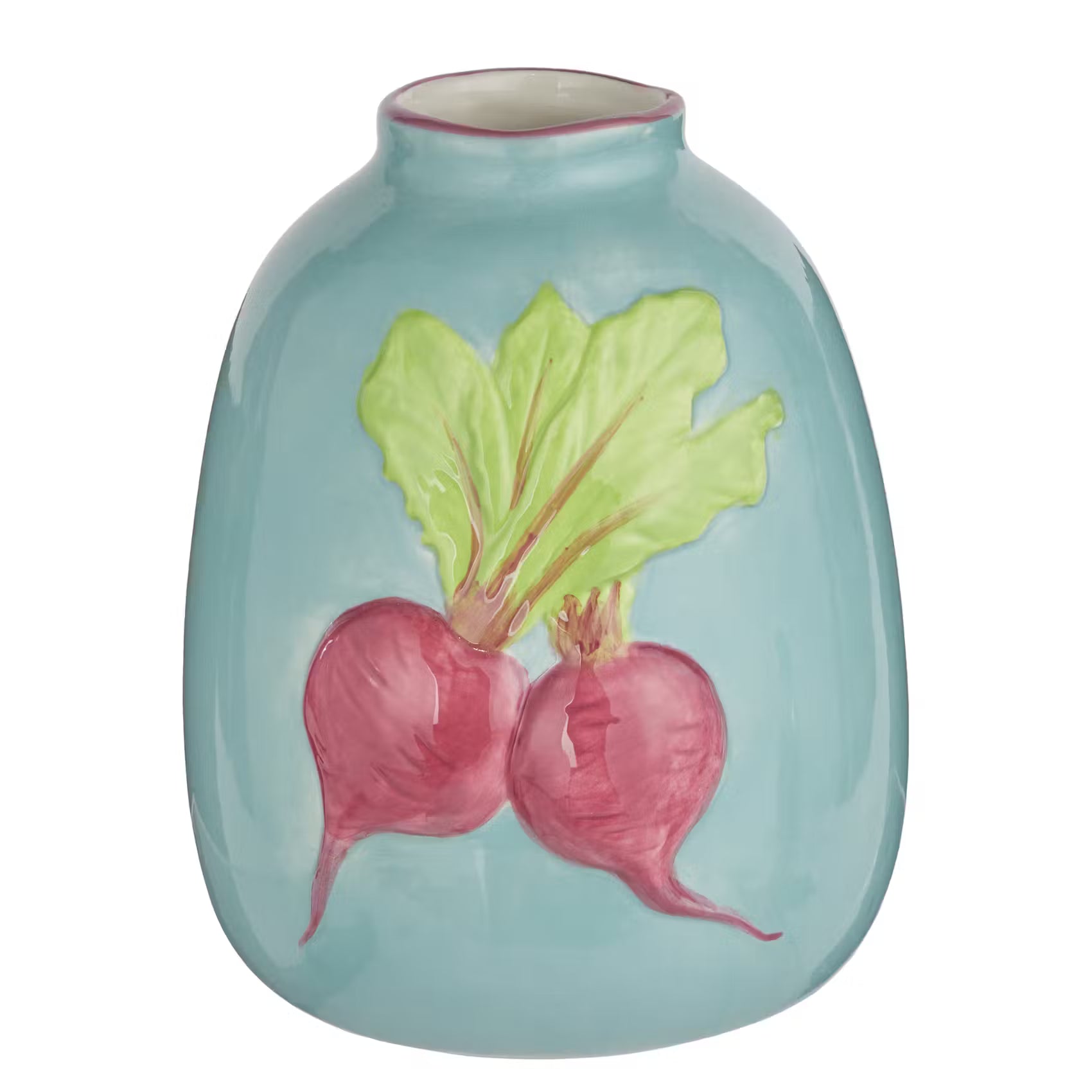 VEGGIE Vase Rote Beete - Dolomit - Pastellblau