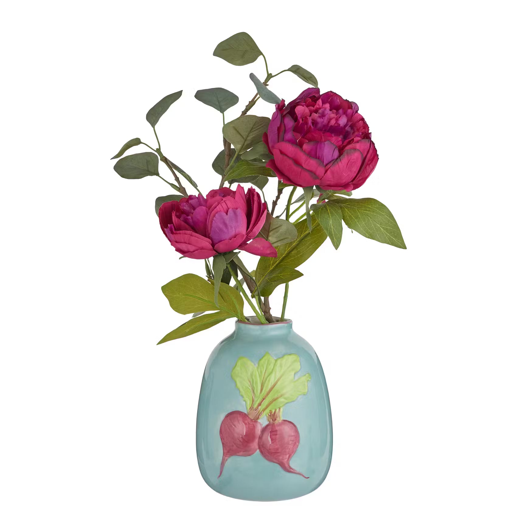 VEGGIE Vase Rote Beete - Dolomit - Pastellblau