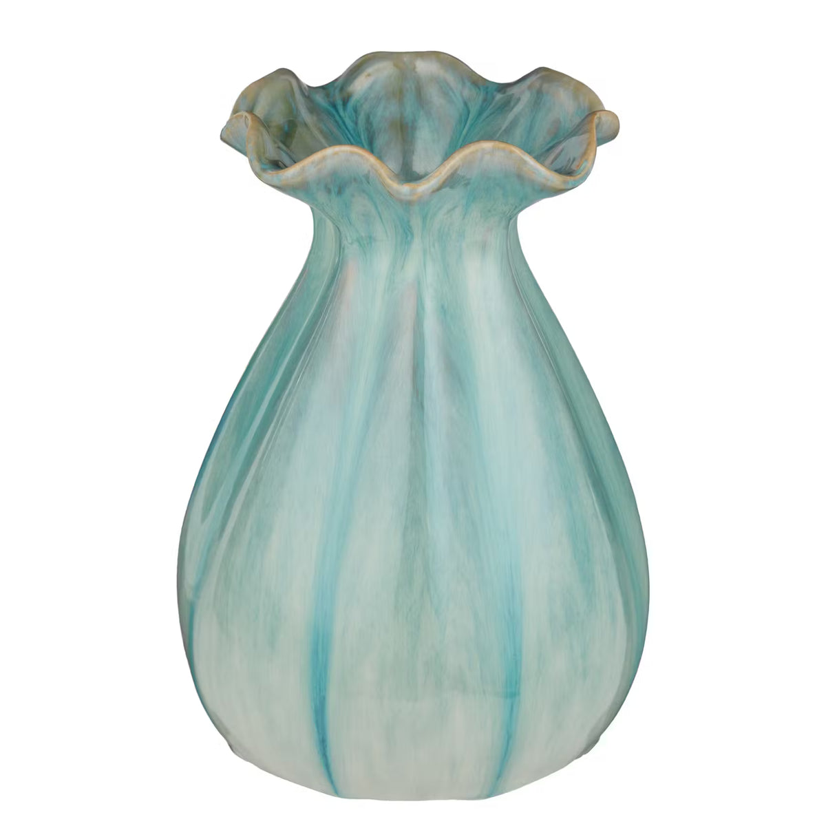FLORA Keramik Vase mit Farbverlauf