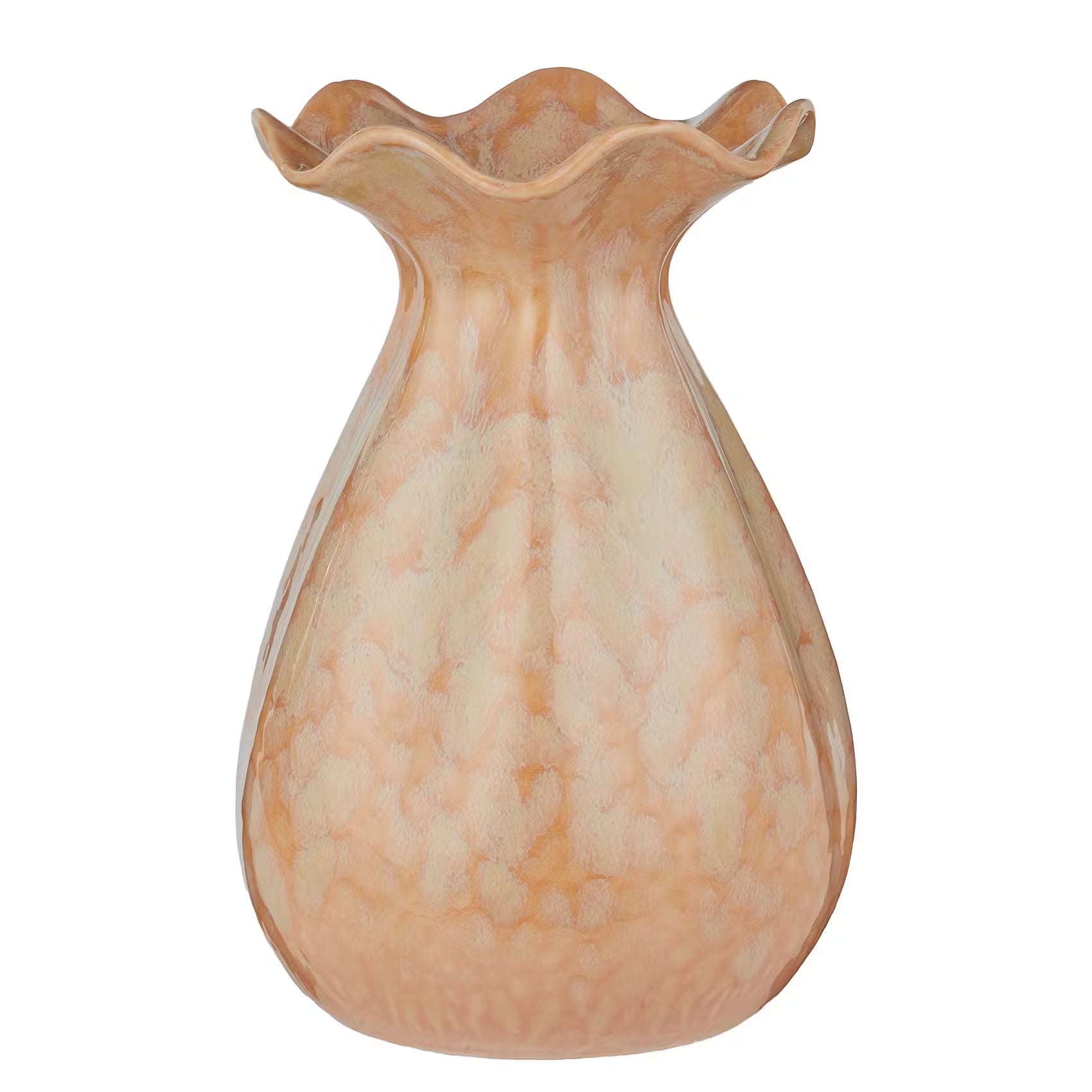 FLORA Vase Höhe 26 cm - Steinzeug - Beige
