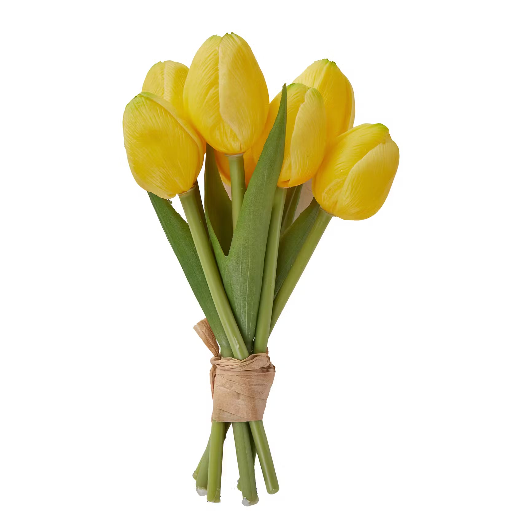 FLORISTA Kunstblume Baby Tulpen 7er-Set - Polyester - Gelb - Gelb
