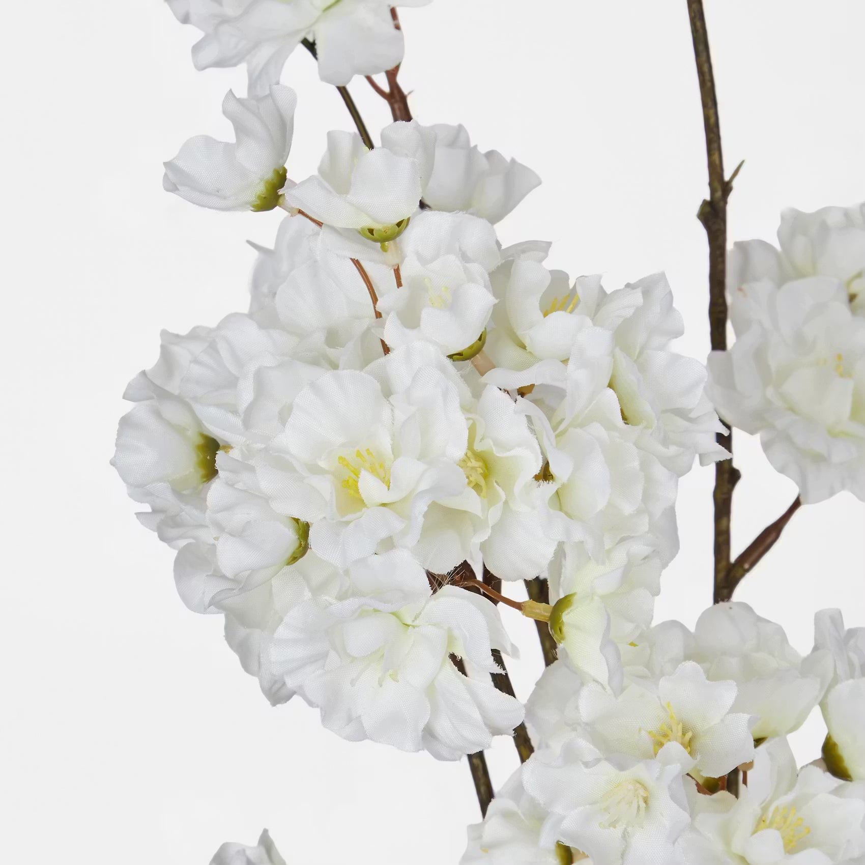 FLORISTA Kunstblume Kirschblüte - Polyethylen - Weiß