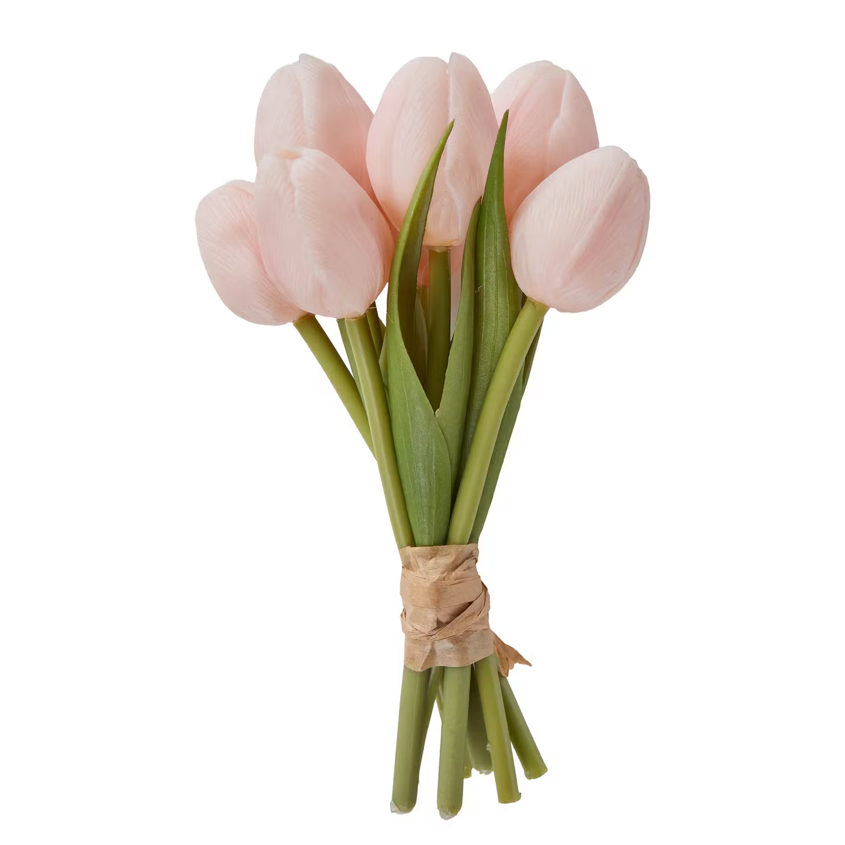 FLORISTA Kunstblume Baby Tulpen 7er-Set - Polyester - Rosa - Rosa