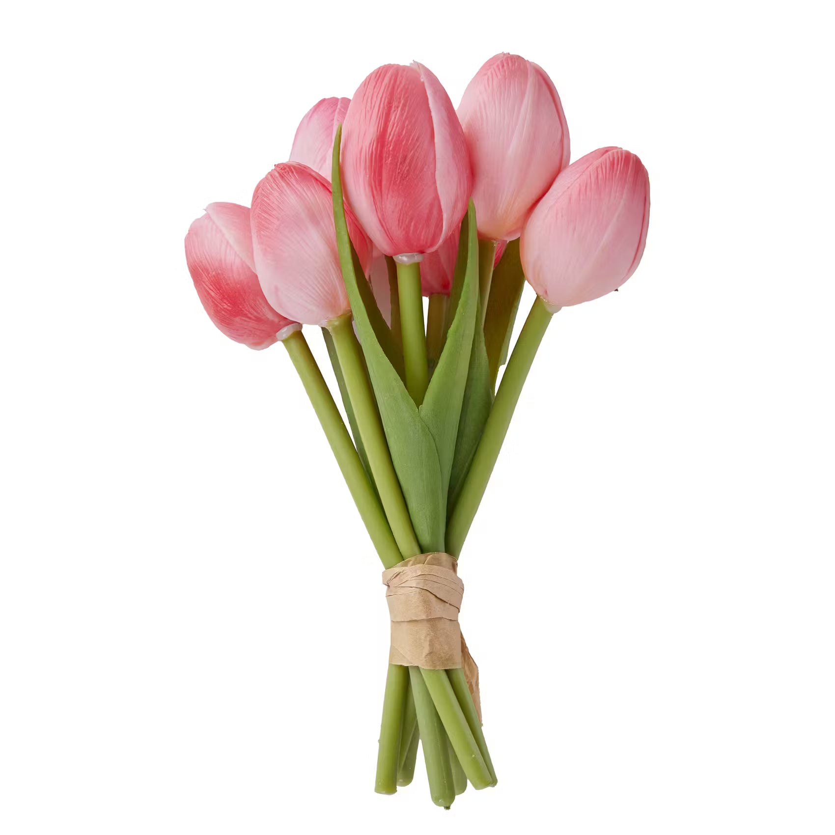 FLORISTA Kunstblume Baby Tulpen 7er-Set - Polyester - Pink - Pink