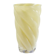 SWIRL Vase - Sodalime Glas - Pastellgelb