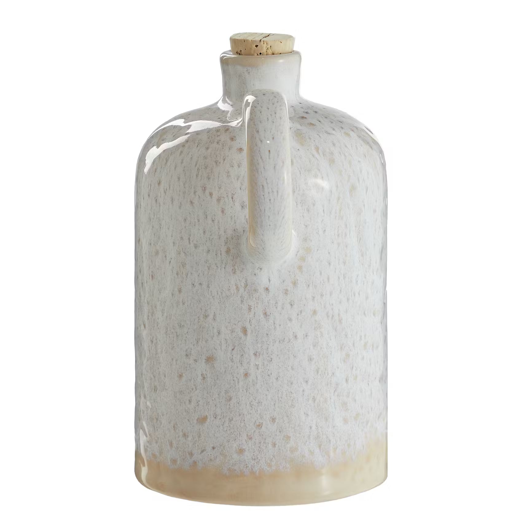 PORTIMAO Ölflasche mit Korkdeckel - Steinzeug - Beige