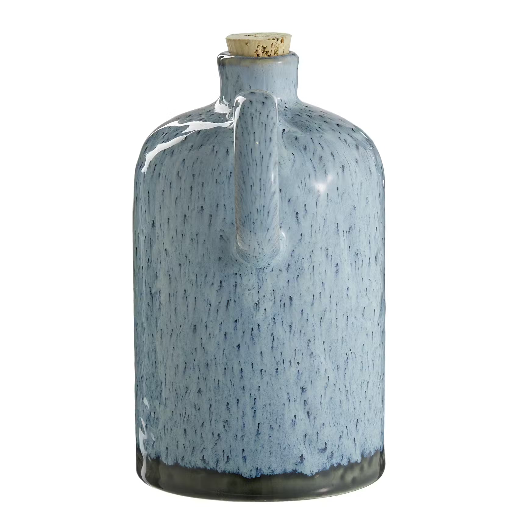 PORTIMAO Ölflasche mit Korkdeckel - Steinzeug - Blau