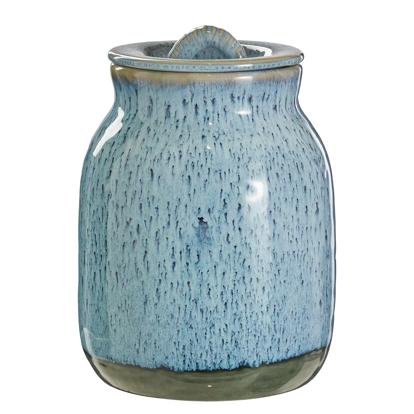PORTIMAO Aufbewahrungsdose - Steinzeug - Blau - 13 x 18 cm