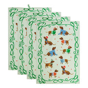 KITCHEN TALES Küchentuch Dackel 4er-Set