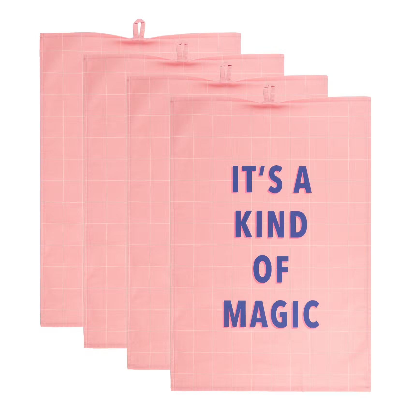 KITCHEN TALES Küchentuch Spruch 4er-Set