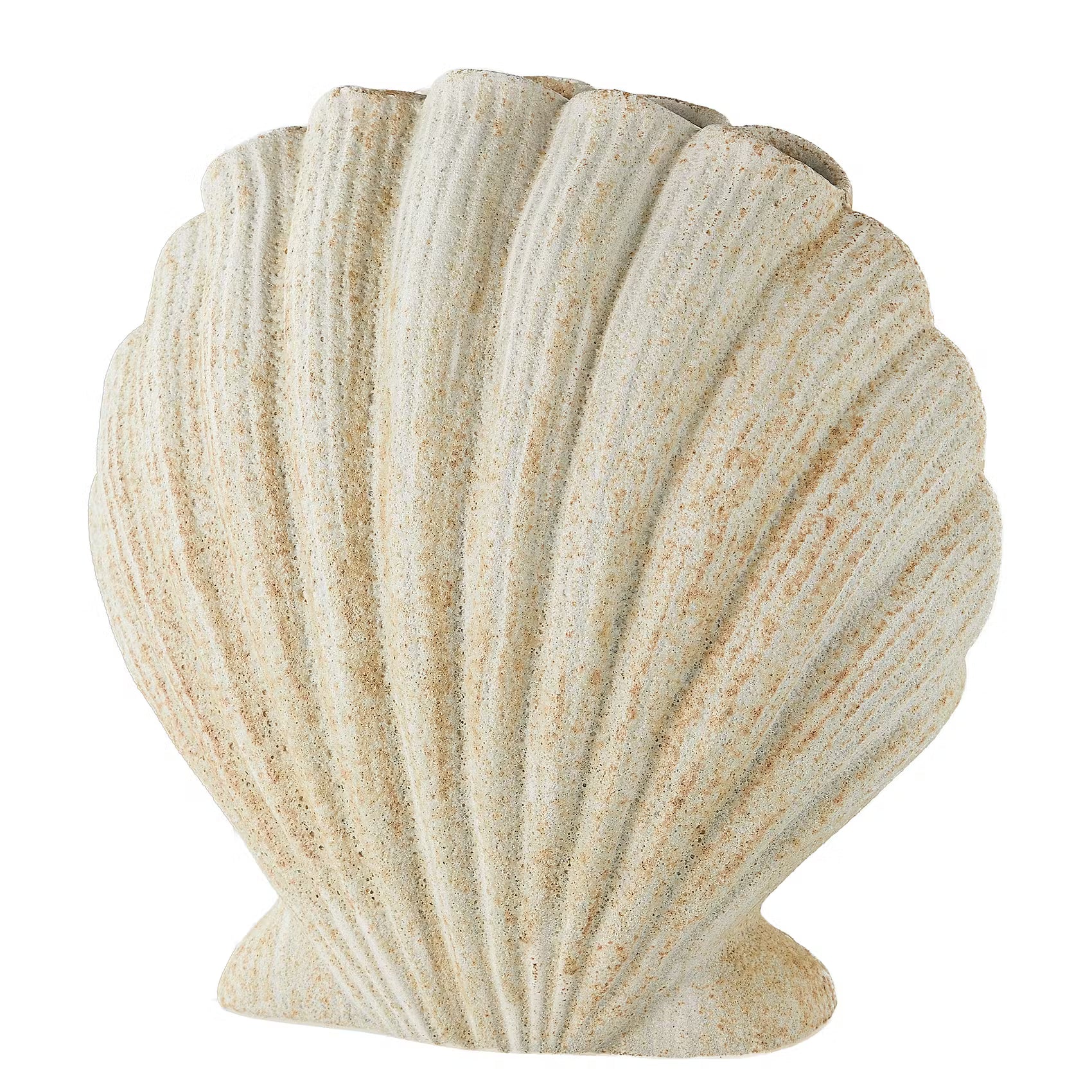 CORAL COAST Vase Muschel - Steingut - Beige
