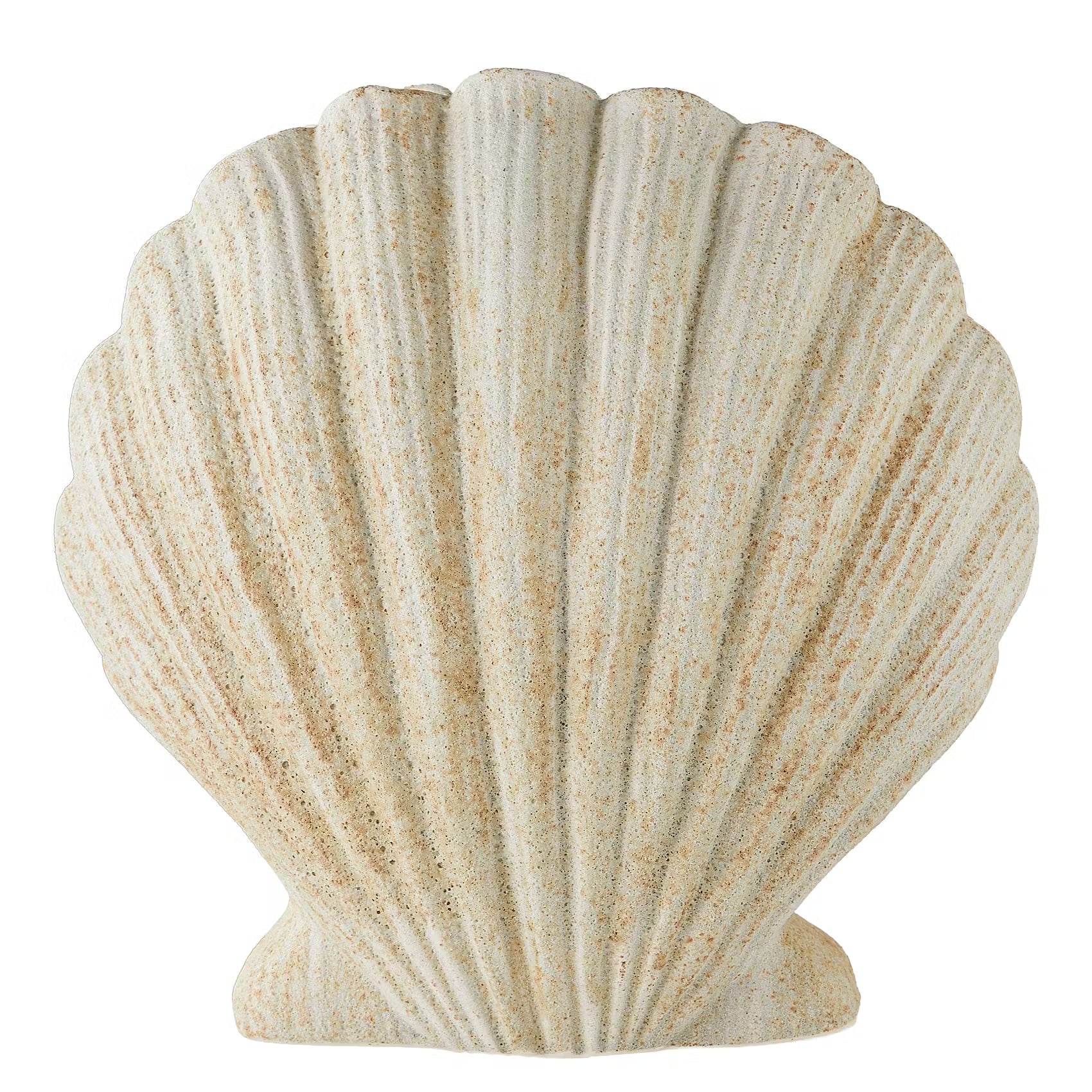 CORAL COAST Vase Muschel - Steingut - Beige