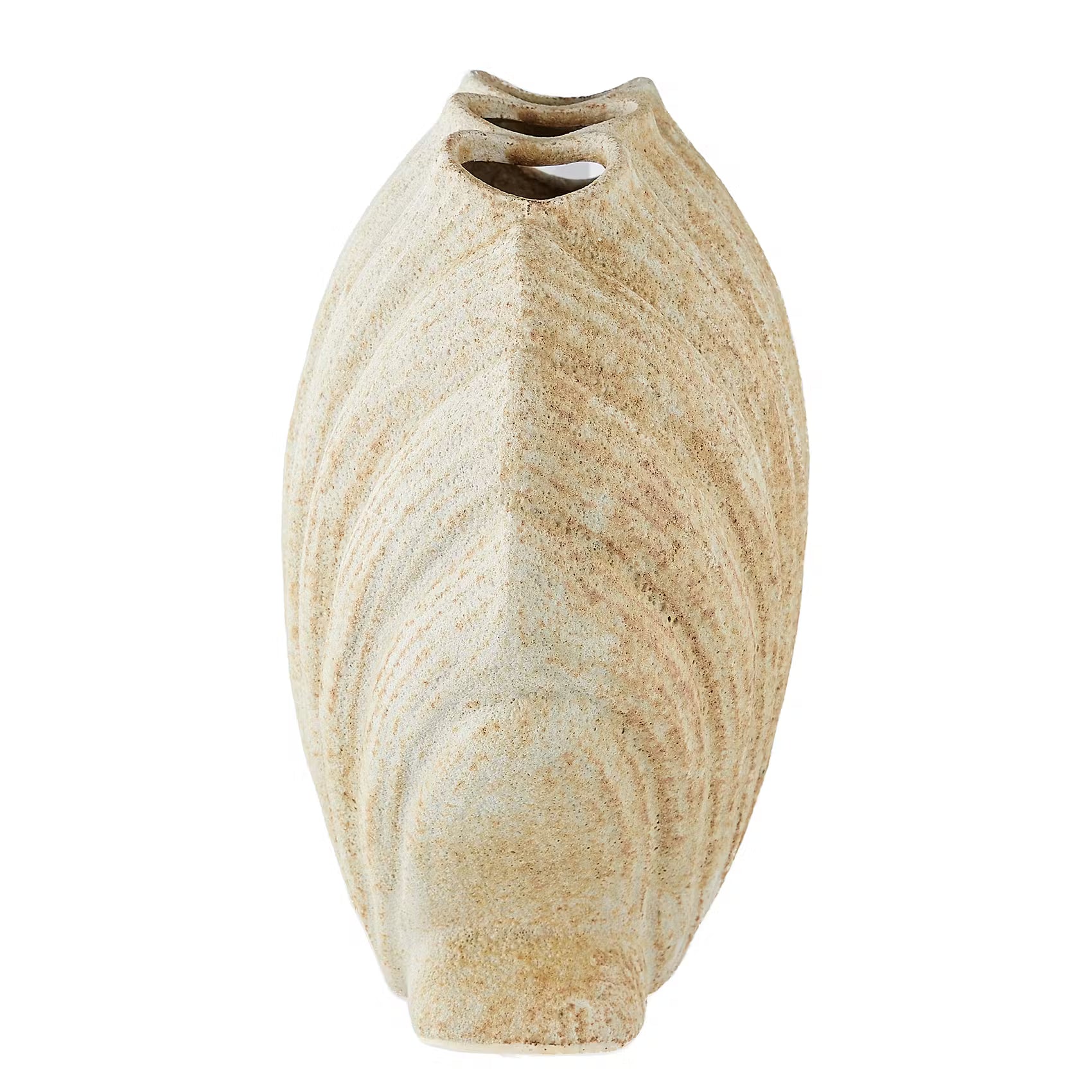 CORAL COAST Vase Muschel - Steingut - Beige