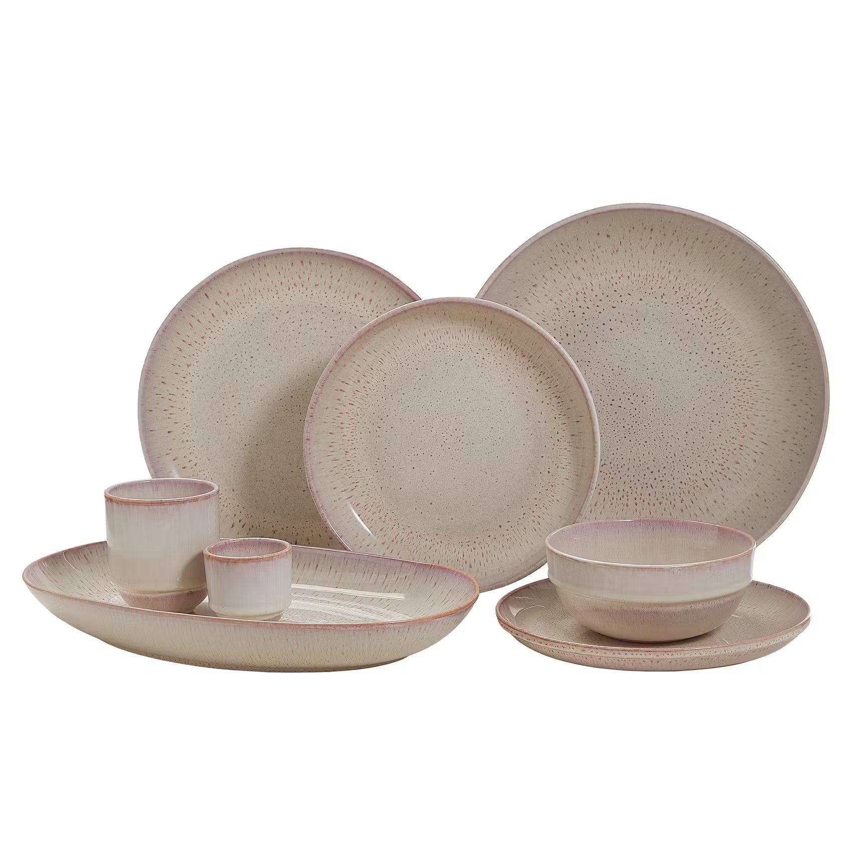 TAVIRA Espressobecher 6er-Set - Hellrosa