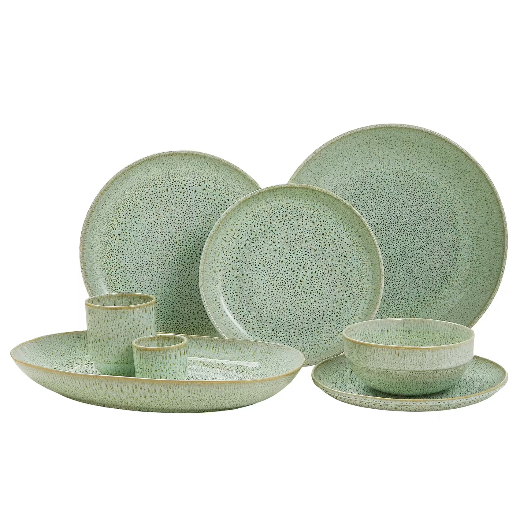 TAVIRA Espressobecher 6er-Set - Grün