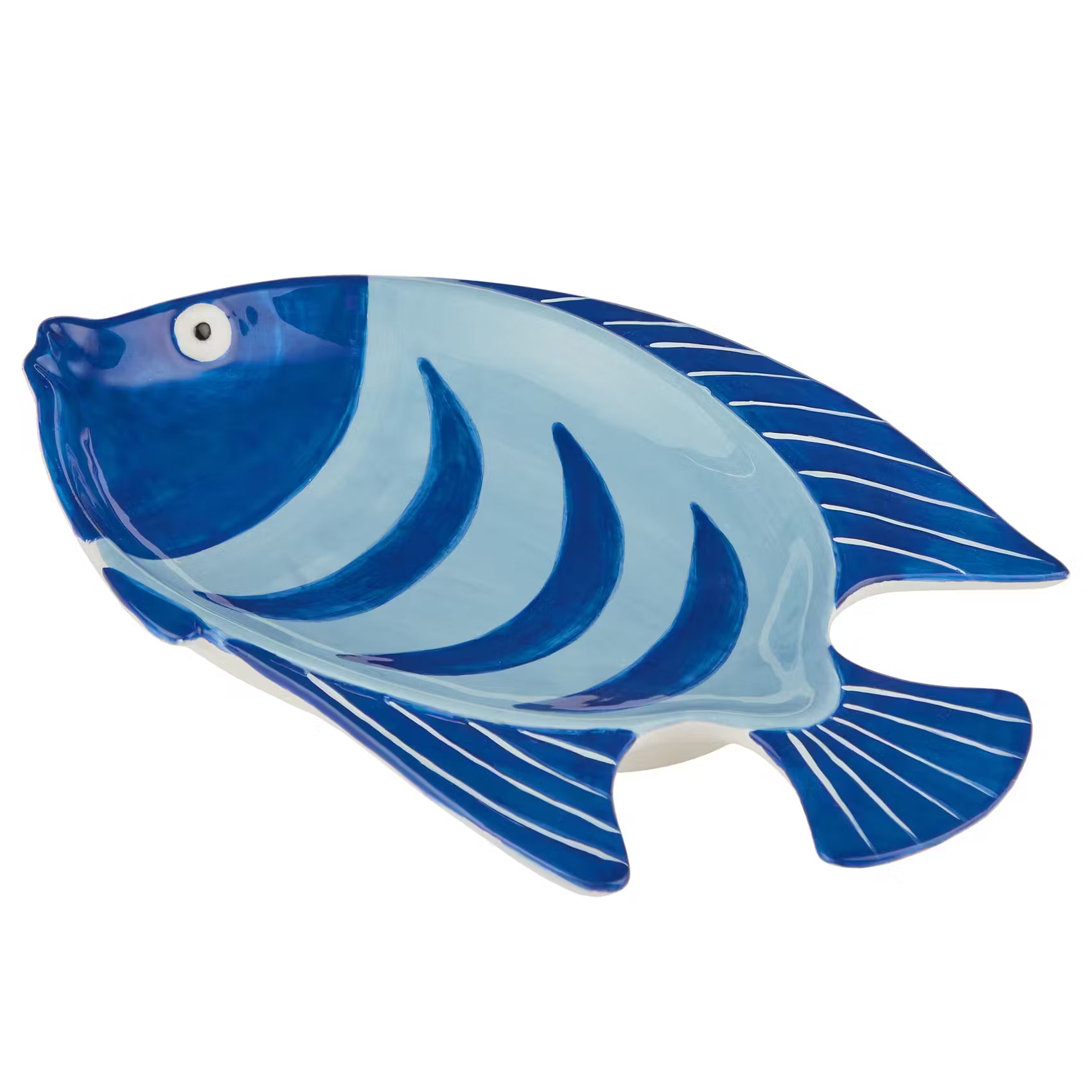 TAVERNA Deko-Teller Fisch - Dolomit - Blau