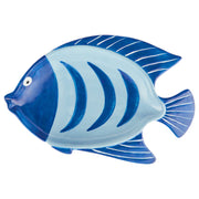 TAVERNA Deko-Teller Fisch - Dolomit - Blau