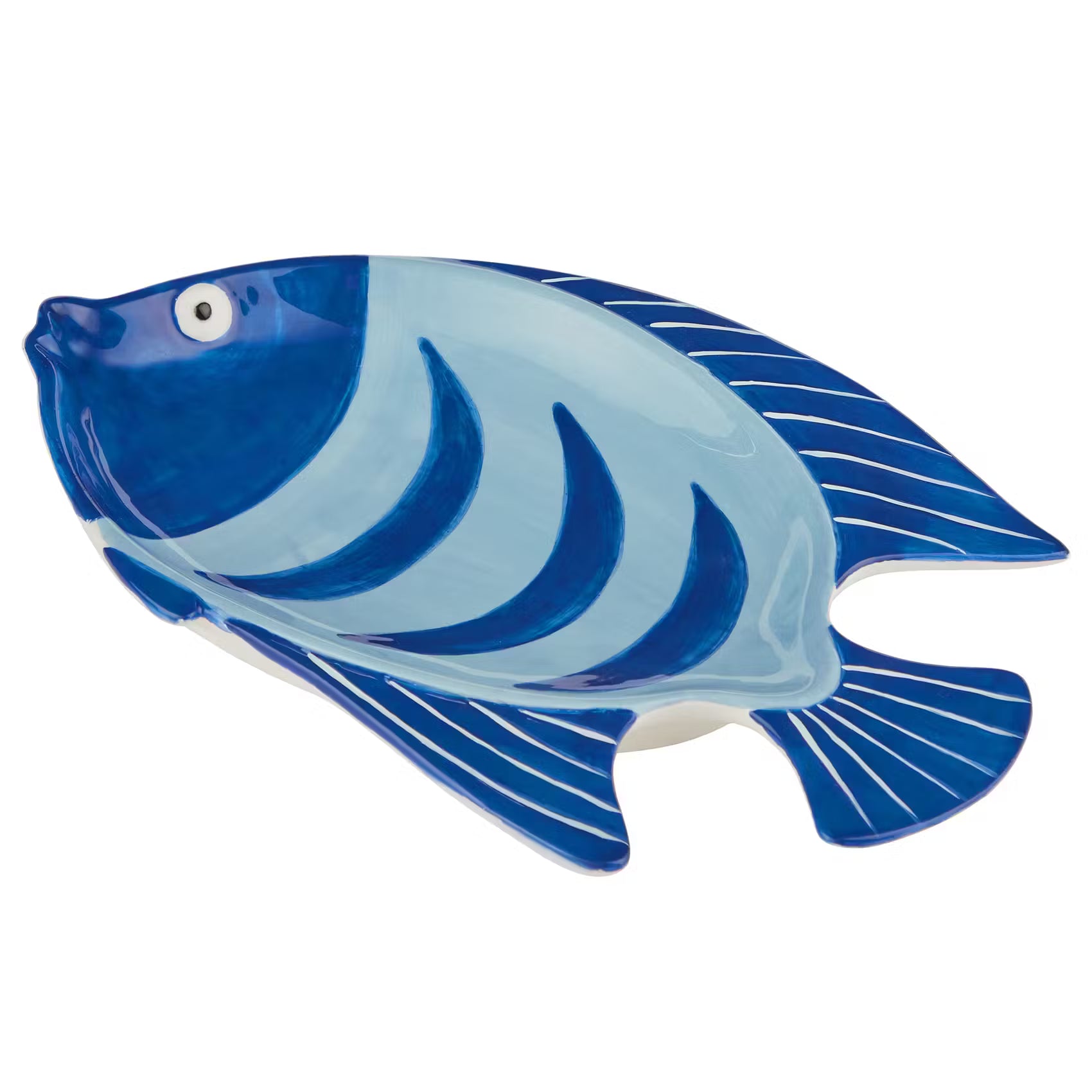 TAVERNA Deko-Teller Fisch - Dolomit - Blau