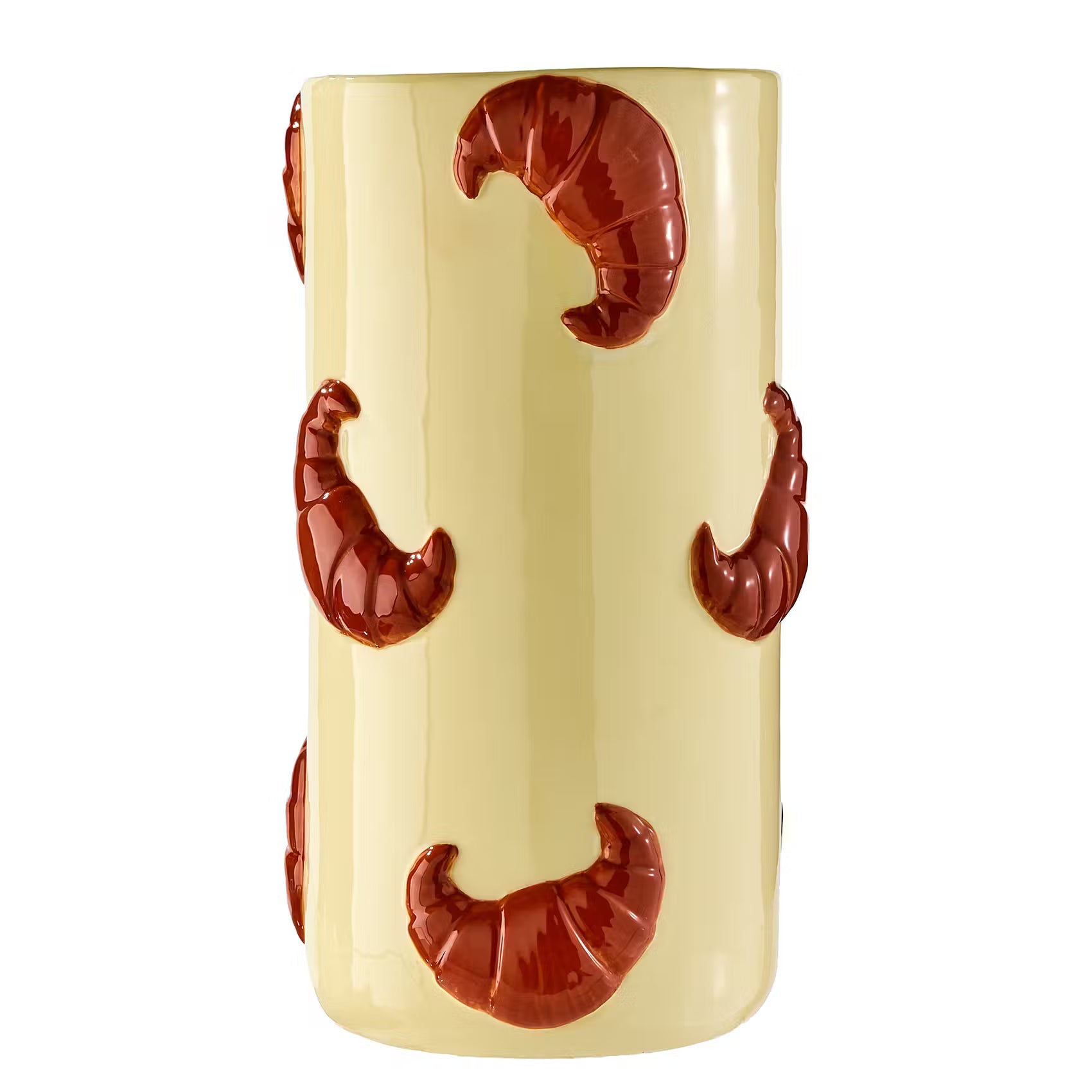 CROISSANT Vase - Dolomit - Pastellgelb
