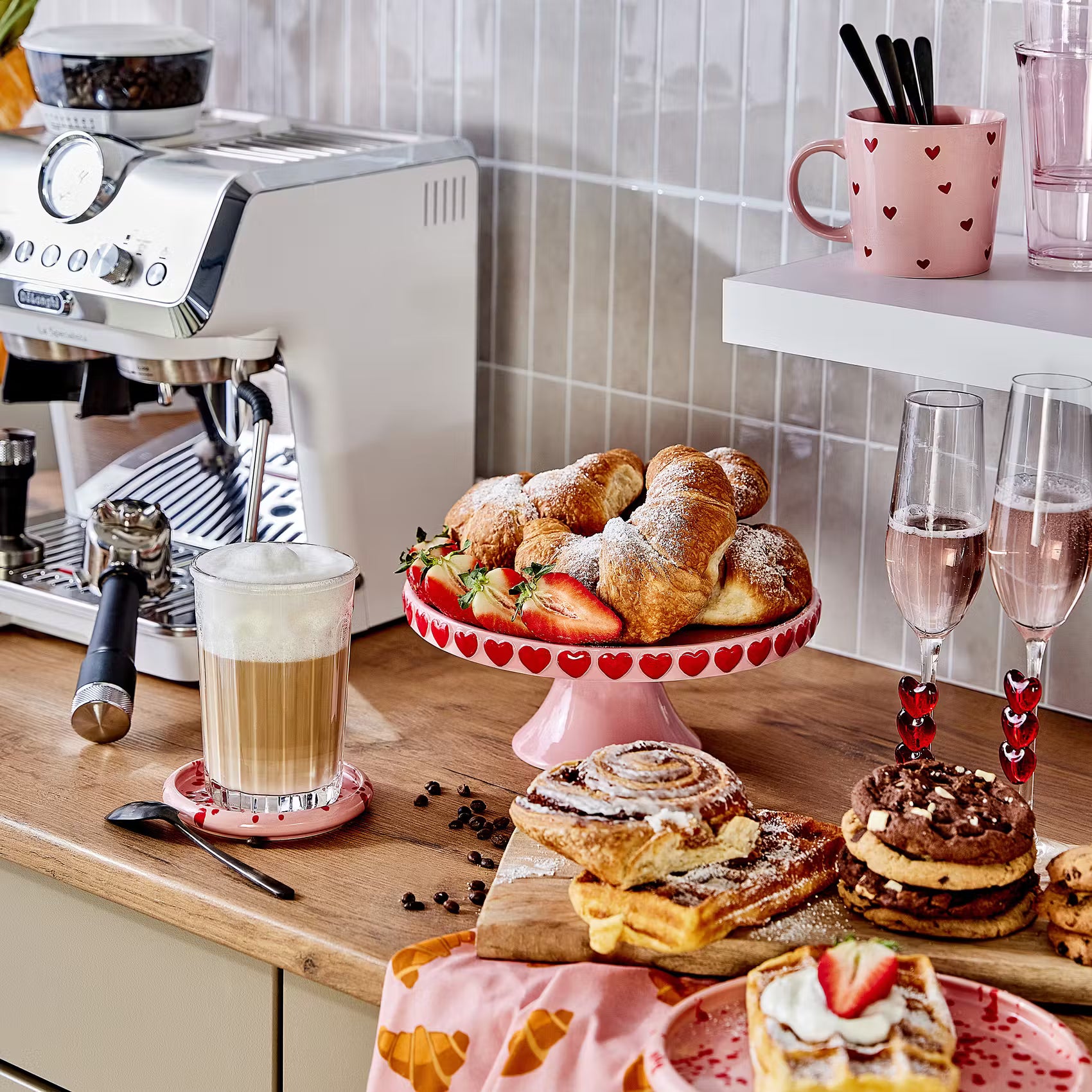 GOOD VIBES Tasse Amore - Porzellan - Pink