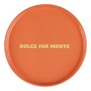 GOOD VIBES Teller Dolce far niente - Porzellan - Orange