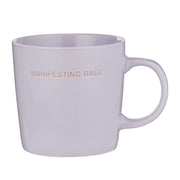 GOOD VIBES Tasse Manifesting Babe - Porzellan - Lila