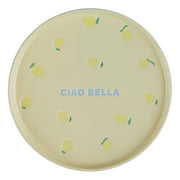 GOOD VIBES Teller Ciao Bella - Porzellan - Pastellgelb