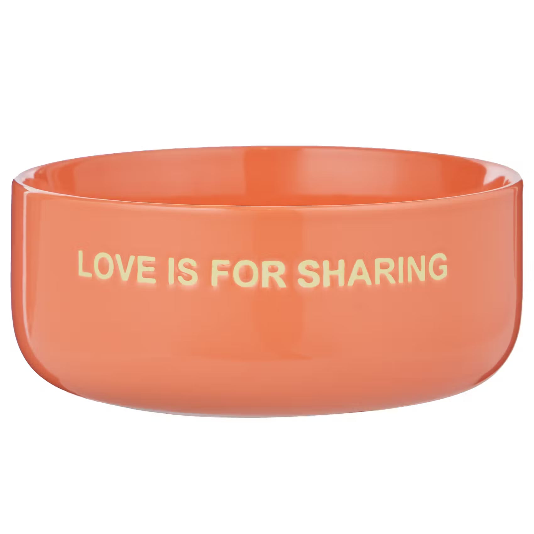 GOOD Schüssel VIBES Love is for Sharing - Porzellan - Orange