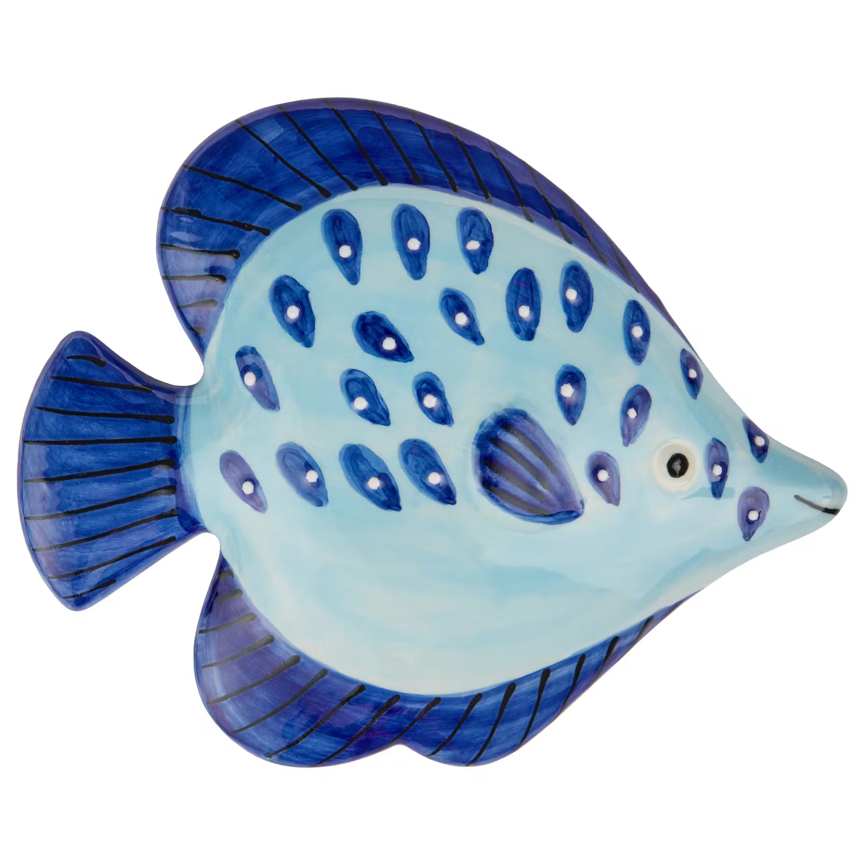 CORAL COAST Deko-Fisch - Steingut - Blau