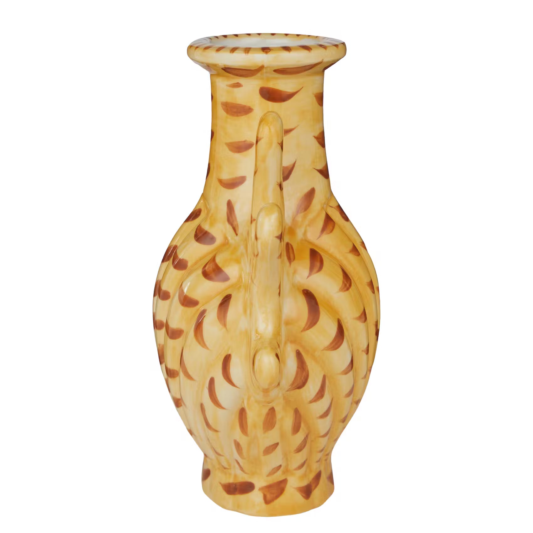 CORAL COAST Vase Koralle - Steingut - Gelb