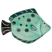 CORAL COAST Deko-Fisch - Steingut - Petrol
