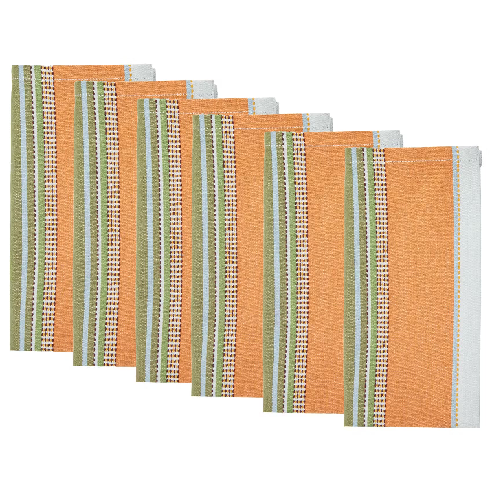 SUPPER CLUB Serviette 6er-Set - Baumwolle - Bunt