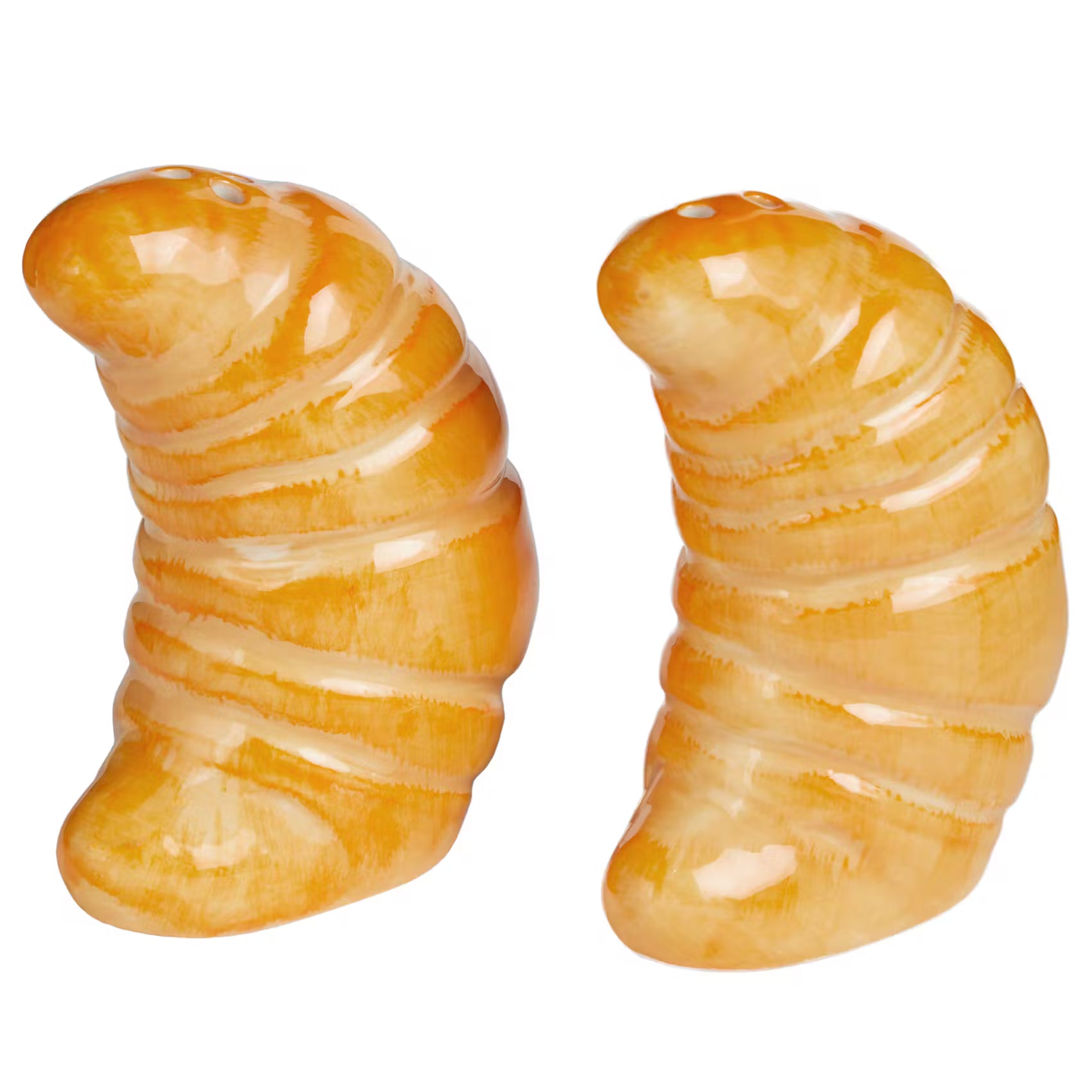 SALT & PEPPER Salz- & Pfefferstreuer-Set Croissant 2-tlg. - Steinzeug - Braun