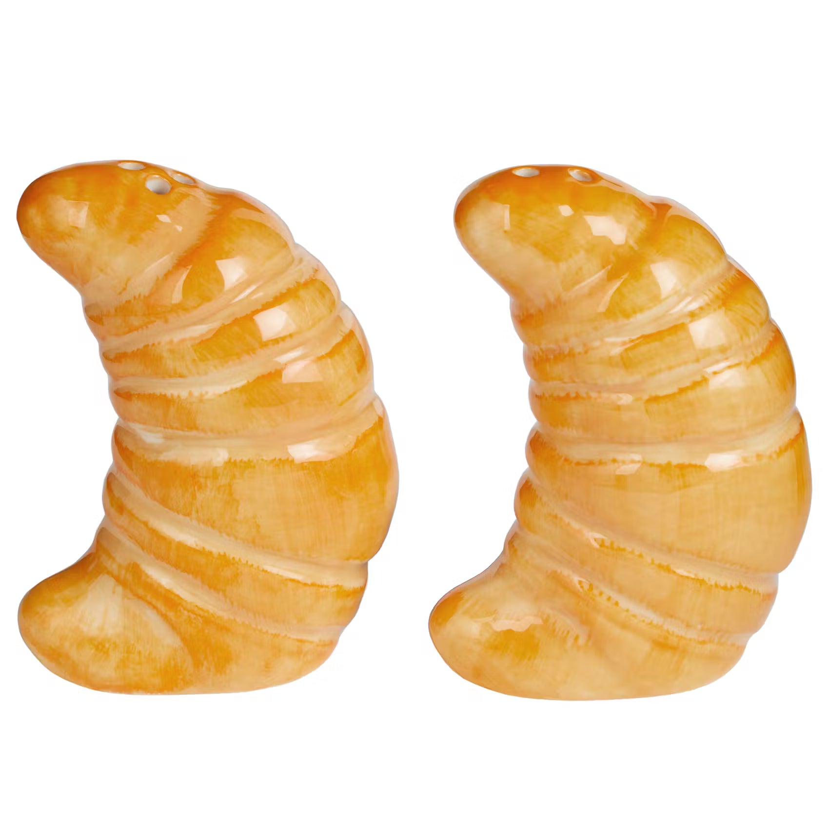 SALT & PEPPER Salz- & Pfefferstreuer-Set Croissant 2-tlg. - Steinzeug - Braun