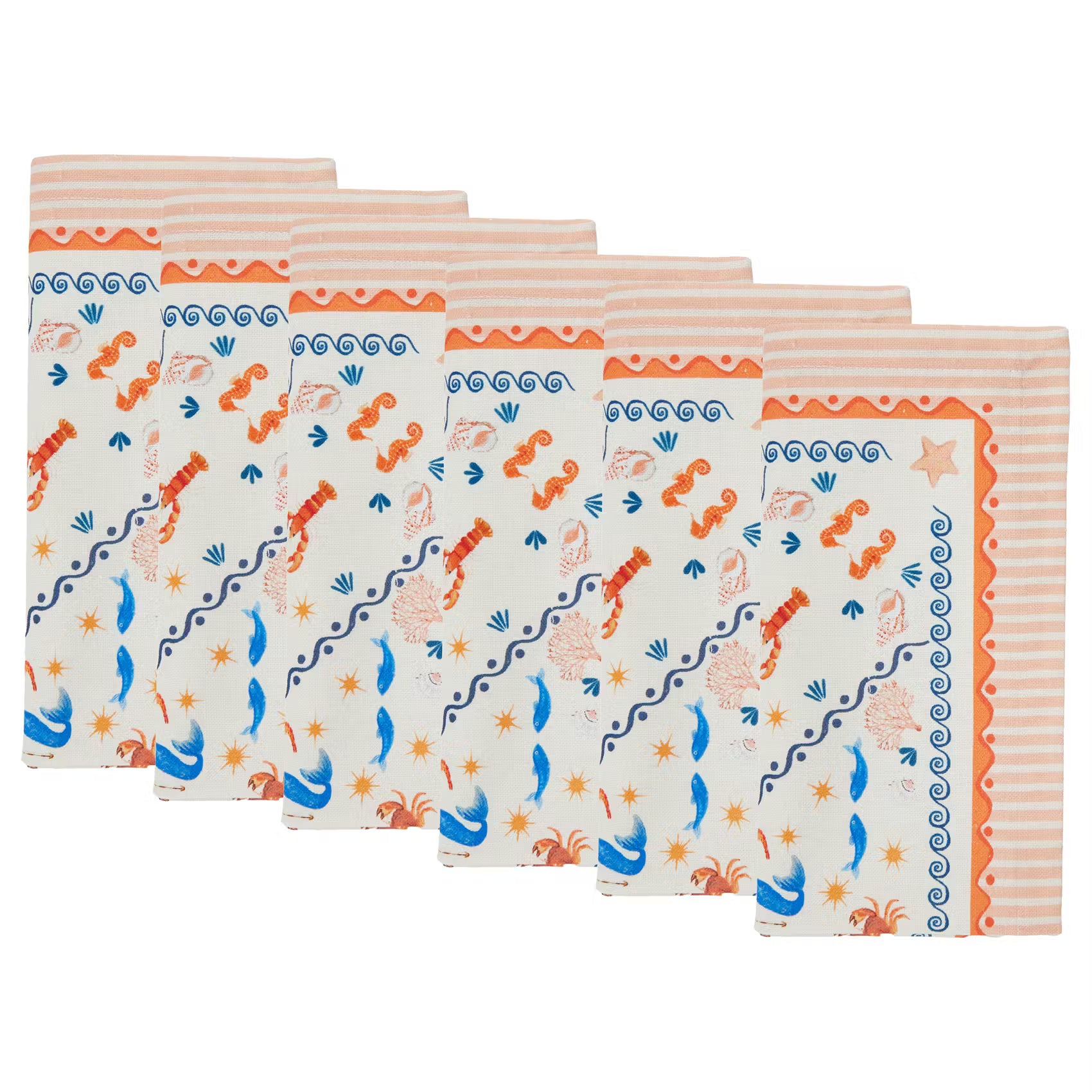 CORAL COAST Serviette 6er-Set