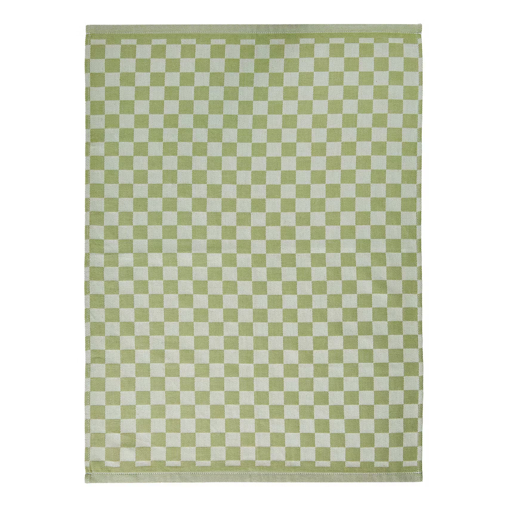 CHECKER STYLE Küchentuch 3er-Set - Baumwolle - Hellgrün