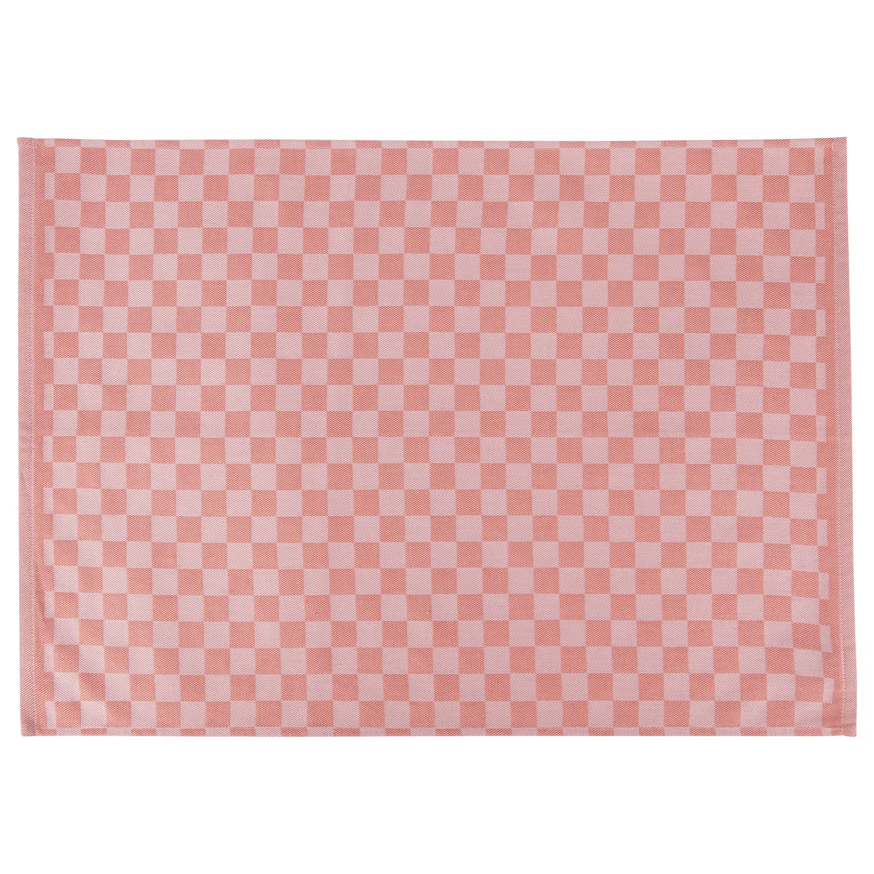 CHECKER STYLE Küchentuch 3er-Set - Baumwolle - Orange