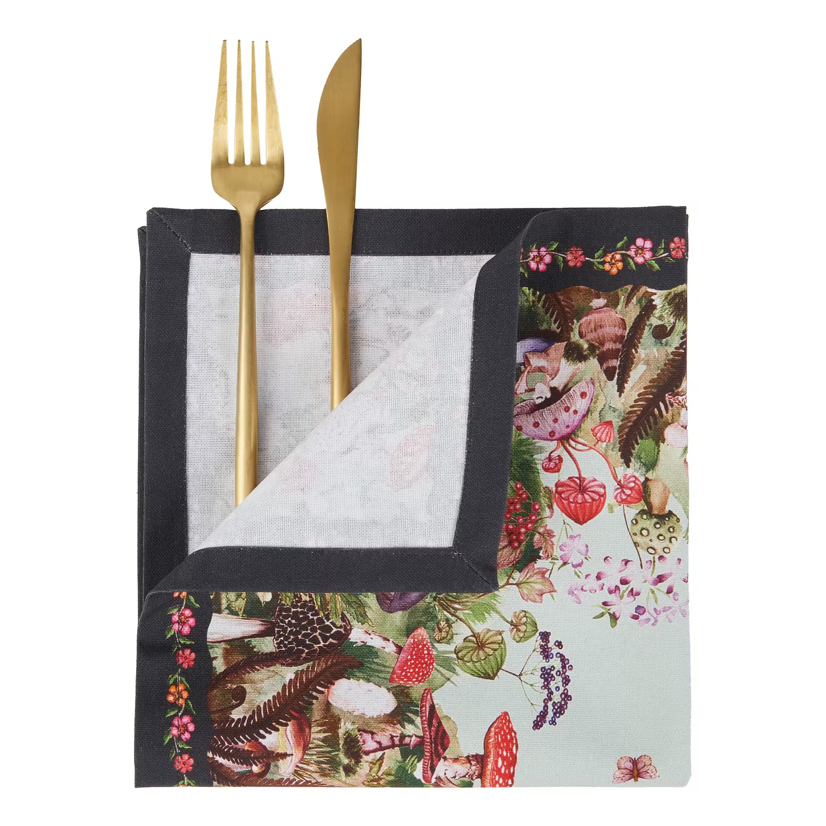 FUNGHI & FLOWERS Serviette 6er-Set
