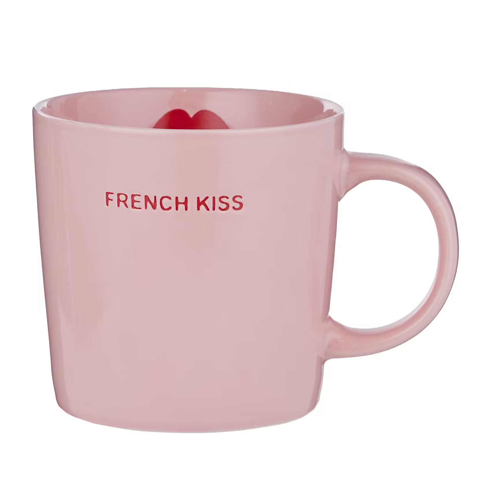 GOOD VIBES Tasse French Kiss 6er-Set - Porzellan - Pink