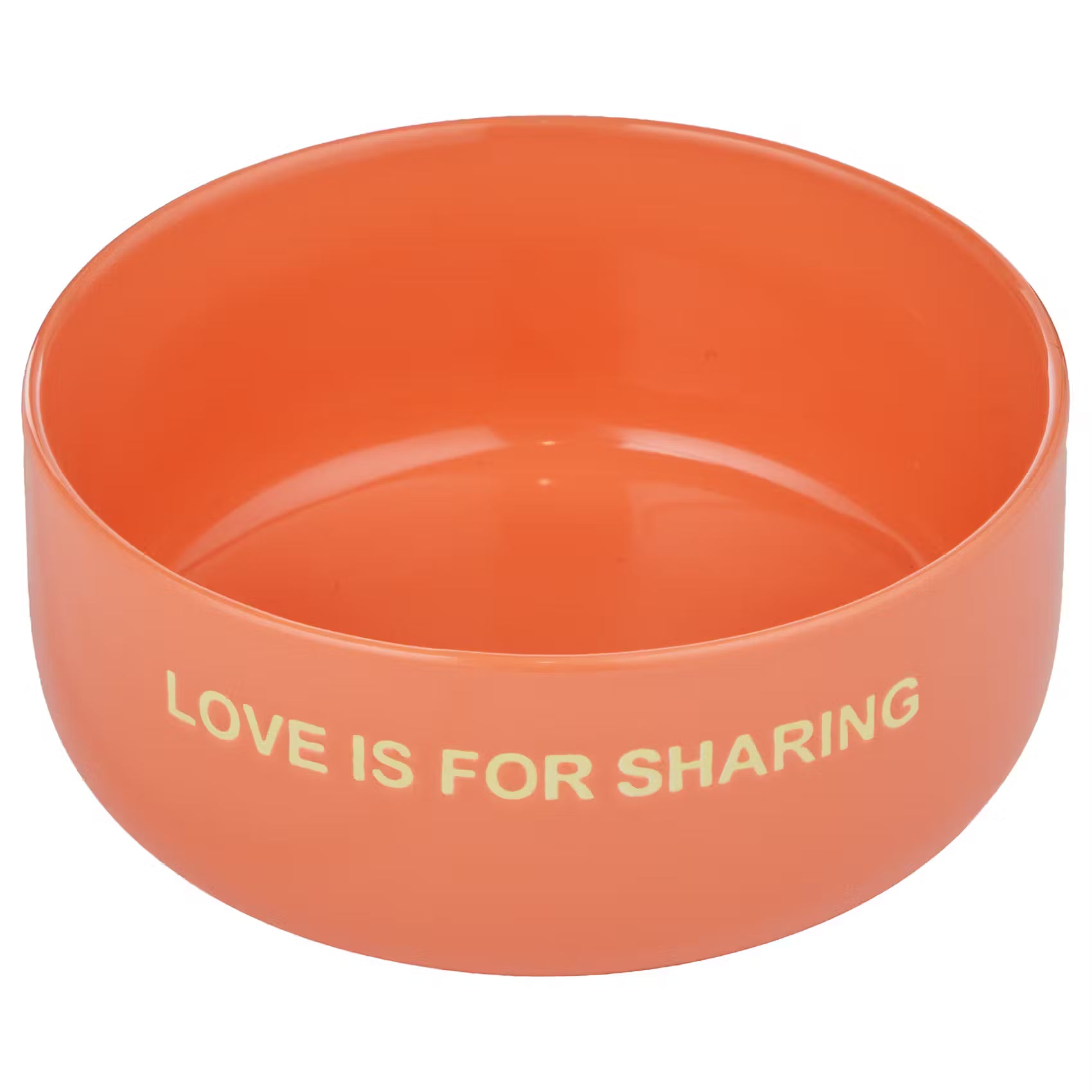 GOOD VIBES Schüssel Love is for Sharing 4er-Set - Porzellan - Orange