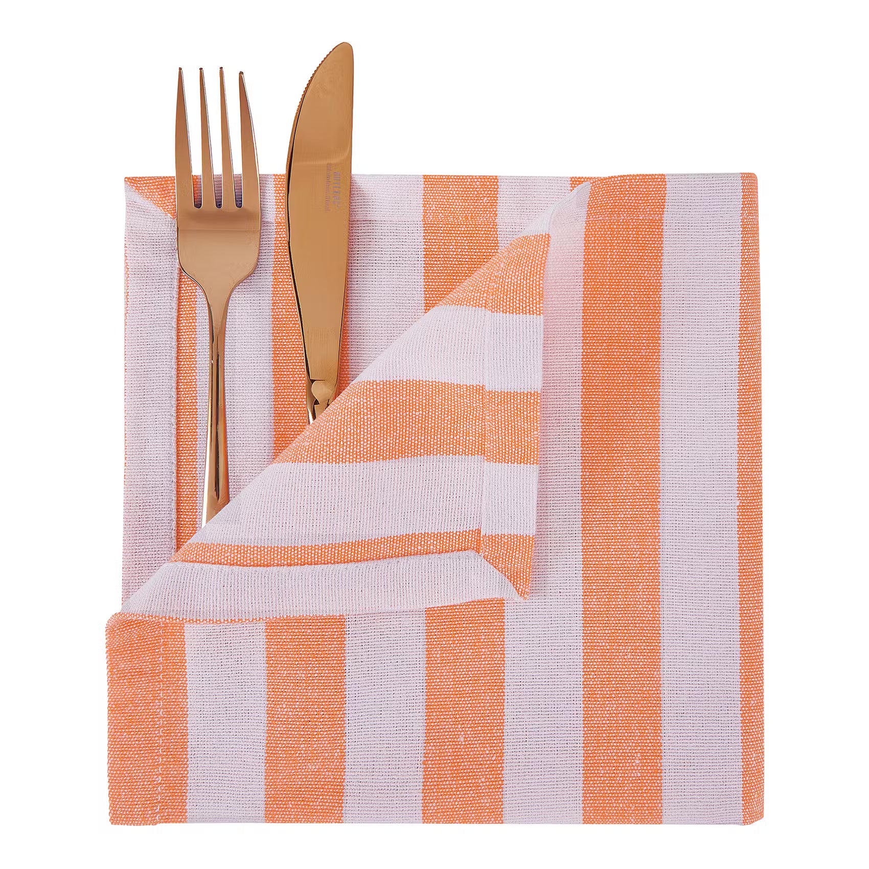 LITTLE ITALY Serviette 4er-Set - Baumwolle - Orange