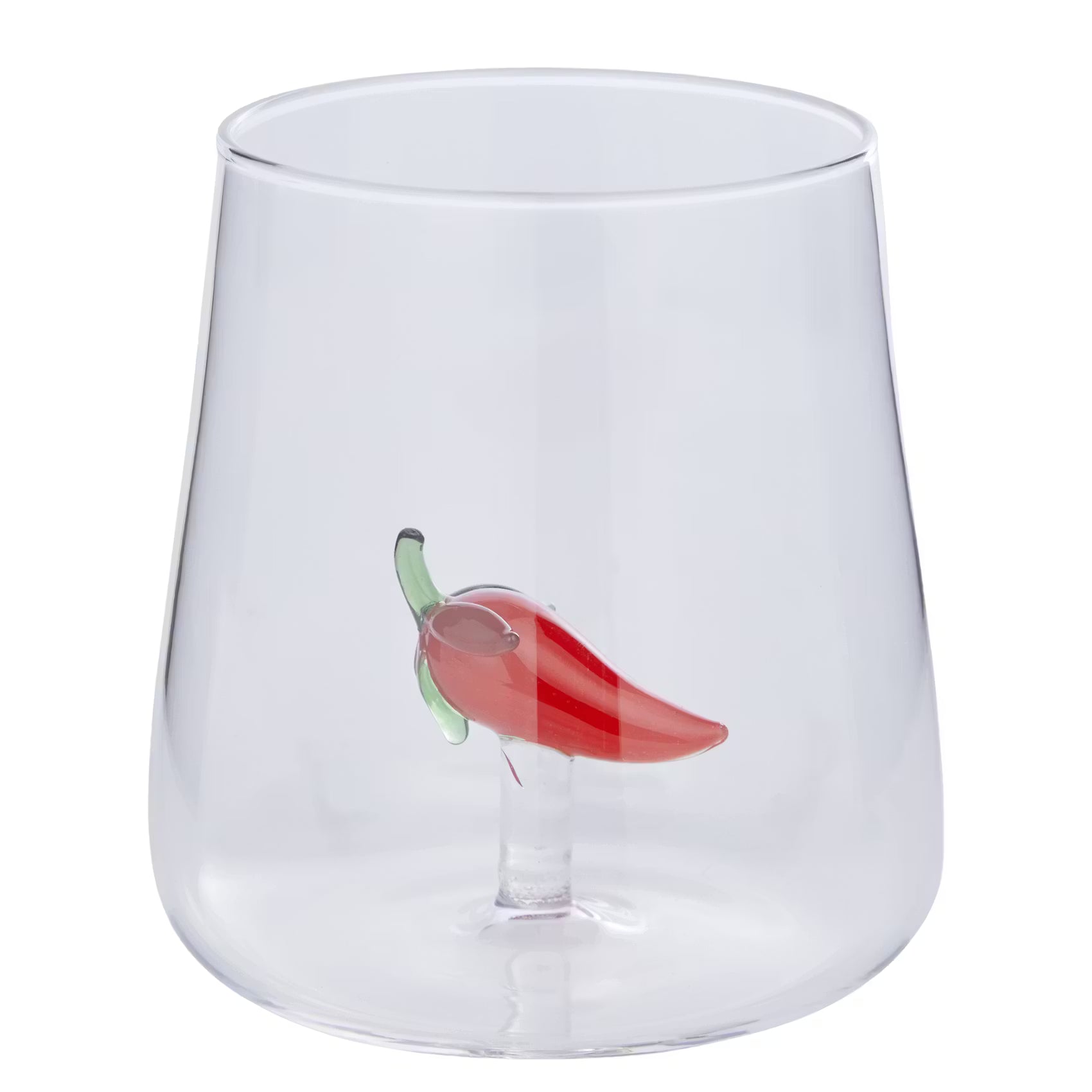 SUNNY JOY Trinkglas Chilli - Borosilikatglas - Transparent