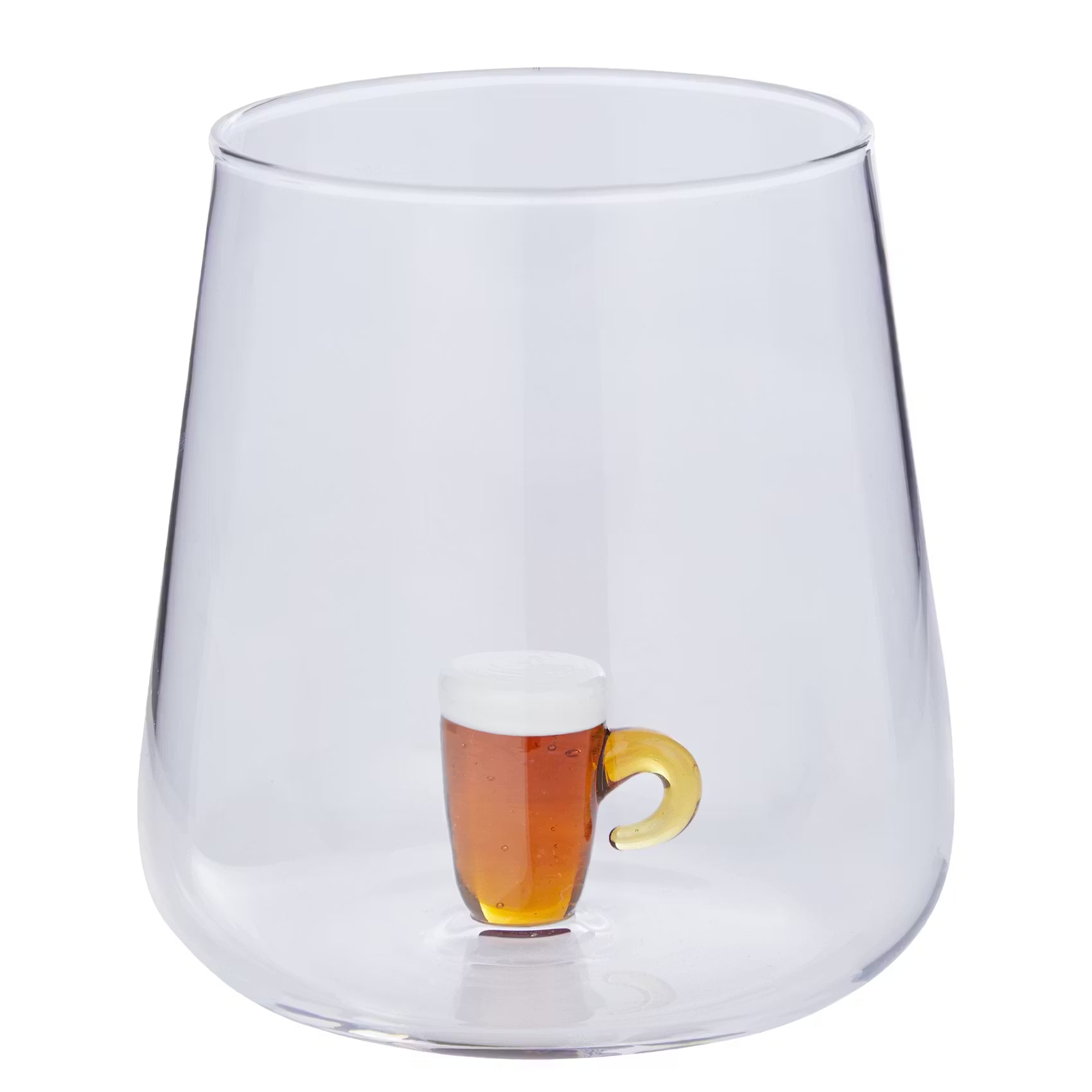 SUNNY JOY Trinkglas Bierglas - Borosilikatglas - Transparent