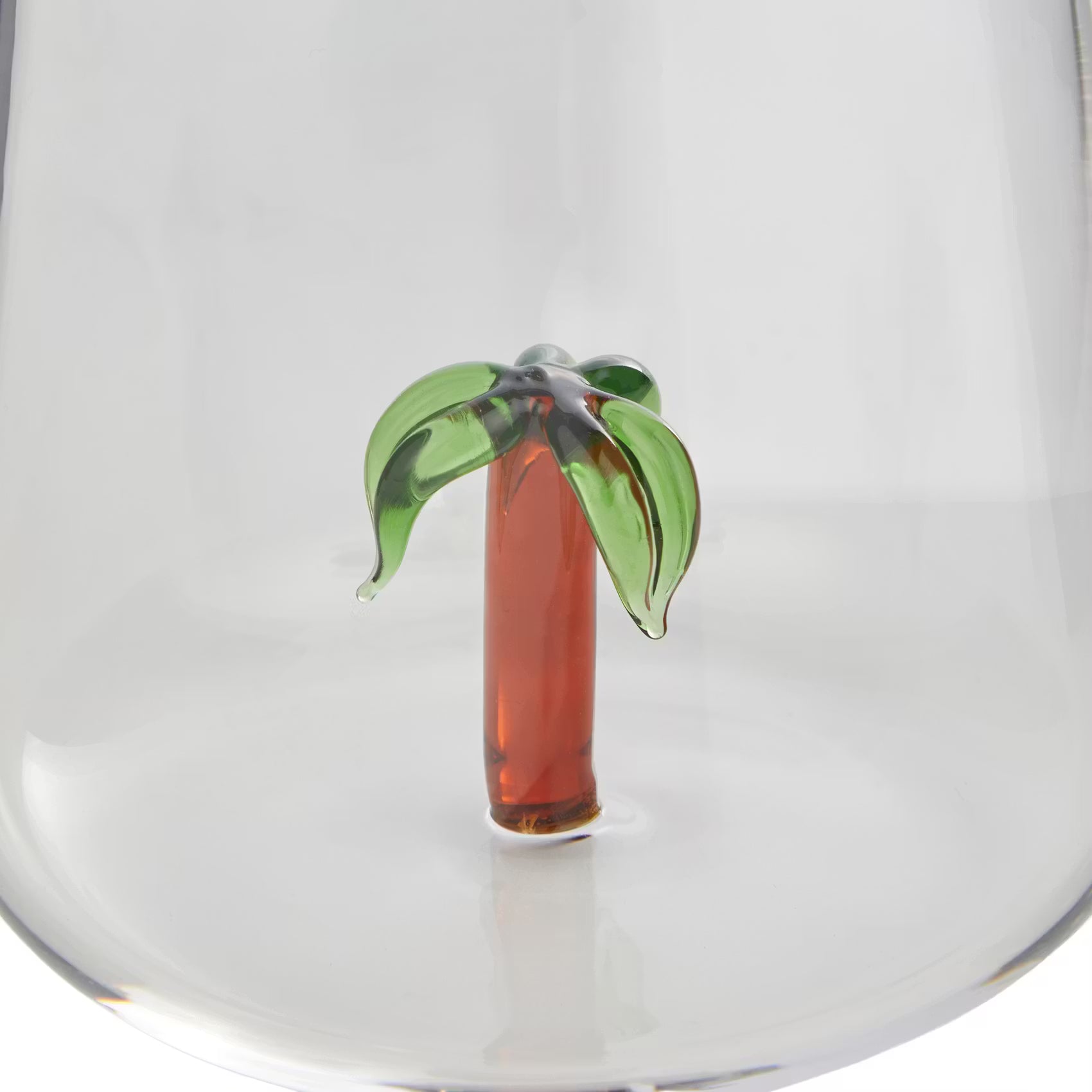 SUNNY JOY Trinkglas Palme - Borosilikatglas - Transparent