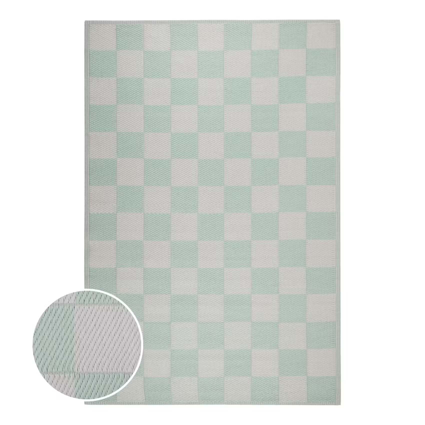 COLOUR CLASH In-/Outdoorteppich Karo