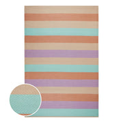 COLOUR CLASH In-/Outdoorteppich Streifen - Polypropylen / recyceltes Material - 118 x 180 cm