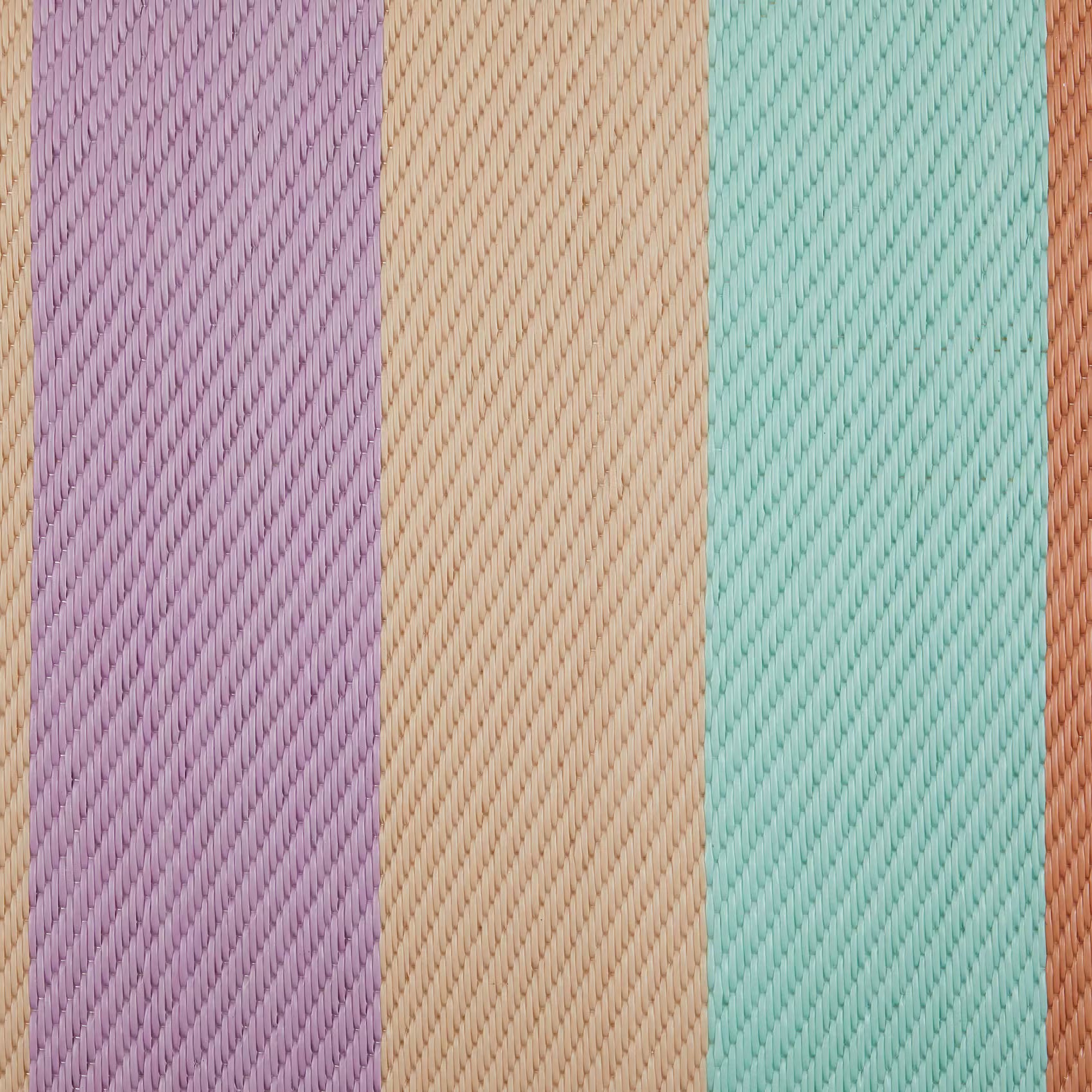 COLOUR CLASH In-/Outdoorteppich Streifen - Polypropylen / recyceltes Material - 118 x 180 cm